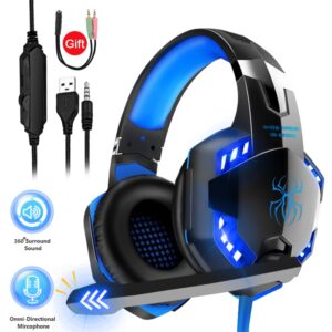 headset gamer azul